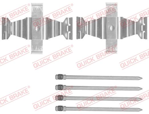 QUICK BRAKE priedų komplektas, diskinių stabdžių trinkelės 109-1829